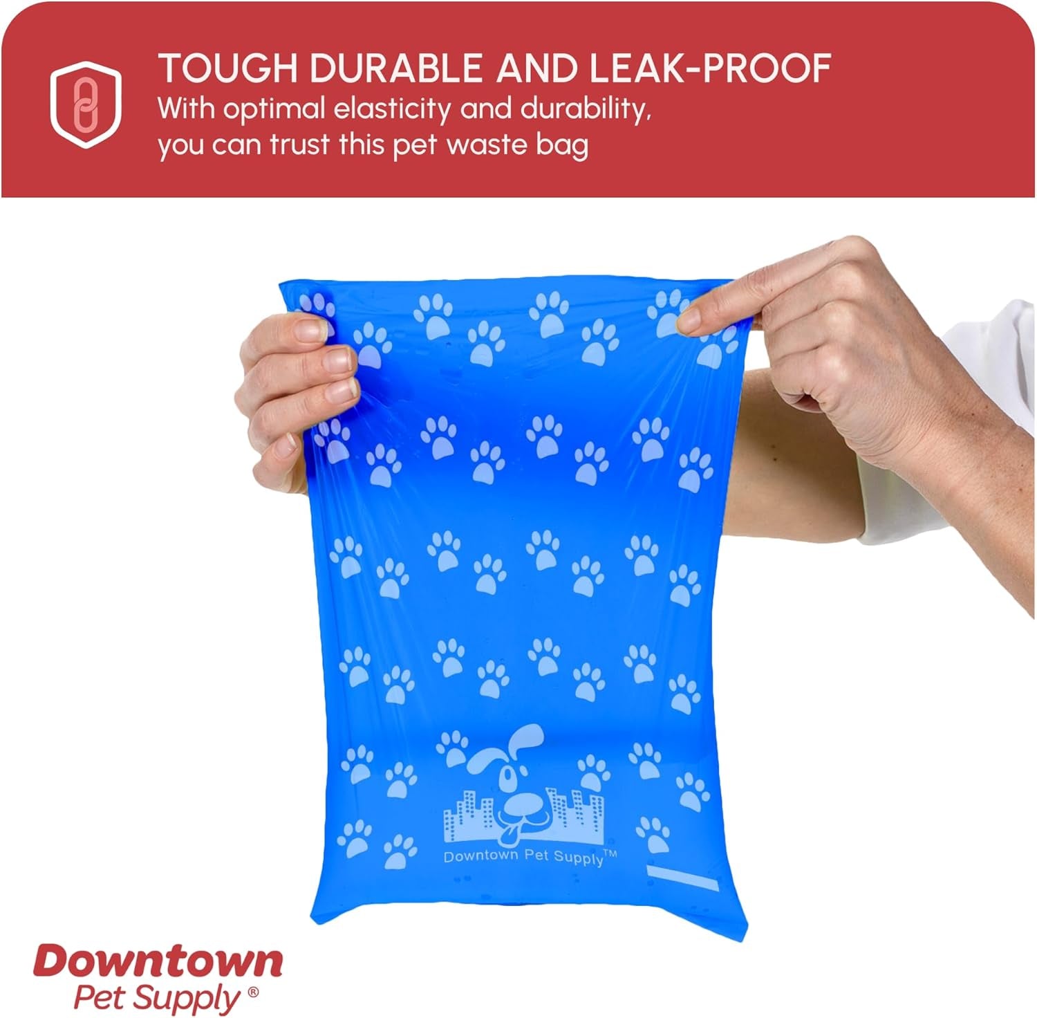 Dog Pet Waste Poop Bags with Leash Clip and Bag Dispenser - 180, 220, 500, 700, 880, 960, 2200 Bags