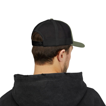 Don’t Be Chicken Sh!t Snapback Trucker Cap — Funny Retro Farm Hat