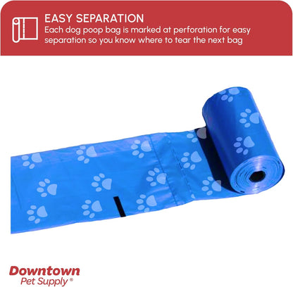 Dog Pet Waste Poop Bags with Leash Clip and Bag Dispenser - 180, 220, 500, 700, 880, 960, 2200 Bags