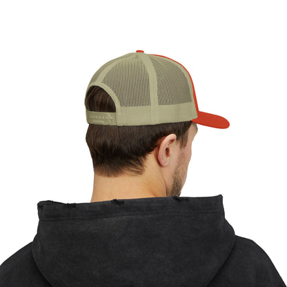 Don’t Be Chicken Sh!t Snapback Trucker Cap — Funny Retro Farm Hat